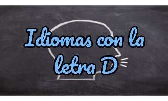 Idiomas con la letra D