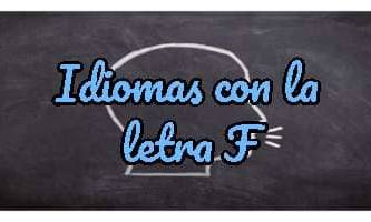 Idiomas con la letra F