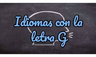 Idiomas con la letra G