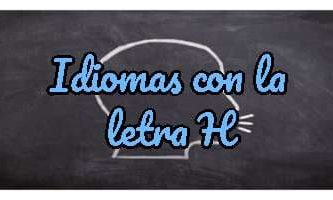 Idiomas con la letra H
