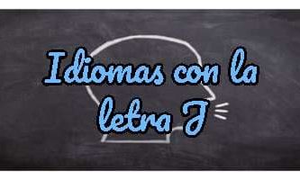 Idiomas con la letra J