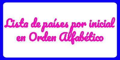 Lista de países por inicial en orden alfabético
