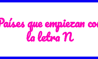 Países con que empiezan con la letra N